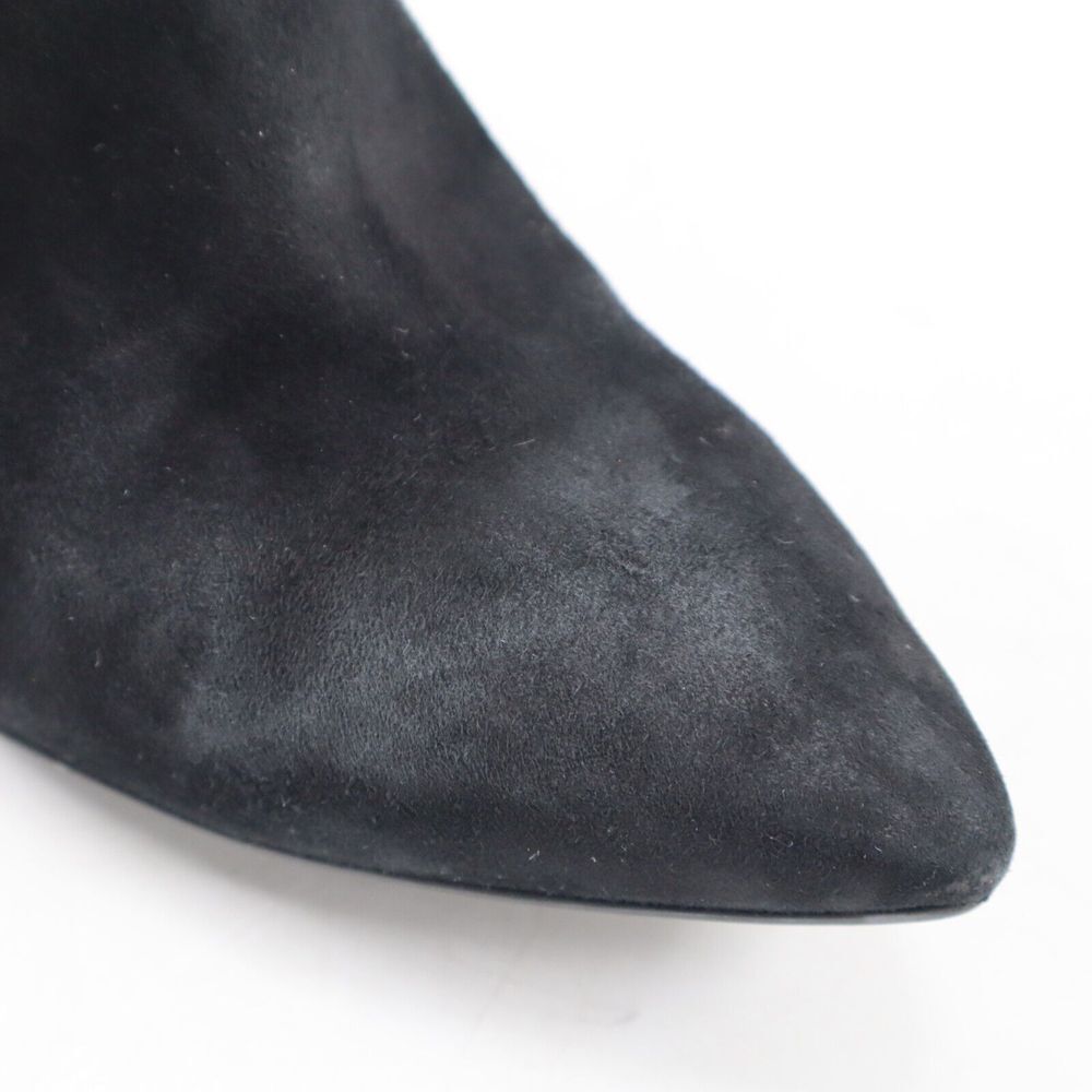 🔥AGL Notch Block Heel Leather Bootie, Black Suede 7.5US/37.5EU MSRP$550🔥 - Picture 7 of 10